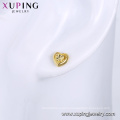 95953 Xuping jewelry 24K gold Plated China wholesale heart shape stud earrings